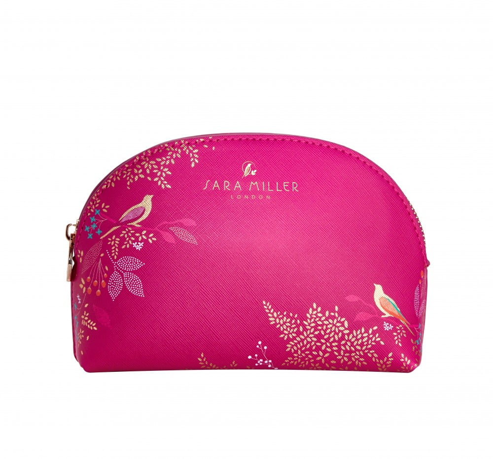 Pink Bird Luxury Cosmetic Bag - Sara Miller London - Sara Miller London