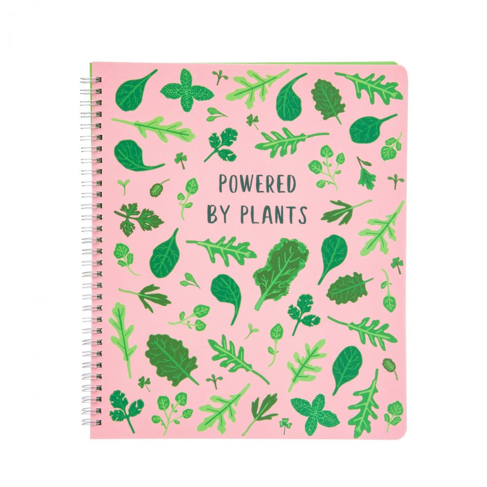Powered By Plants A4 Lined Notebook - Sass and Belle