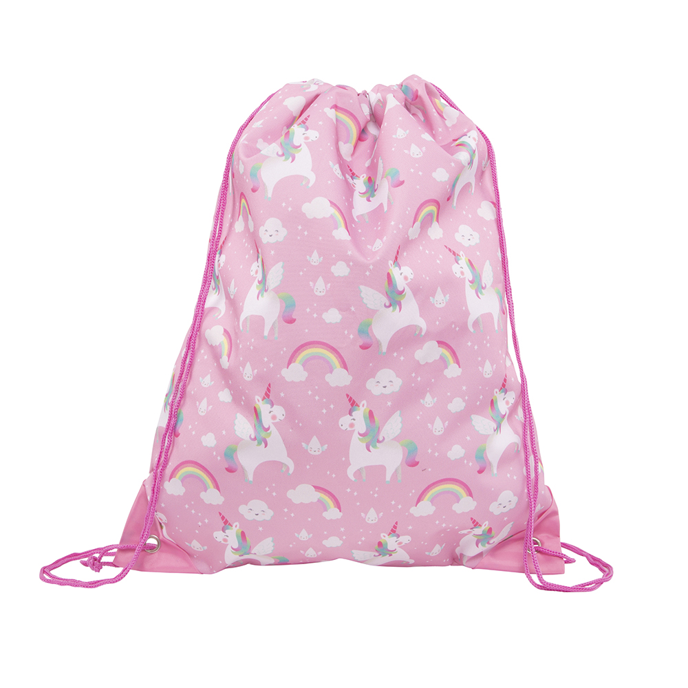Rainbow Unicorn Drawstring Bag - Sass and Belle