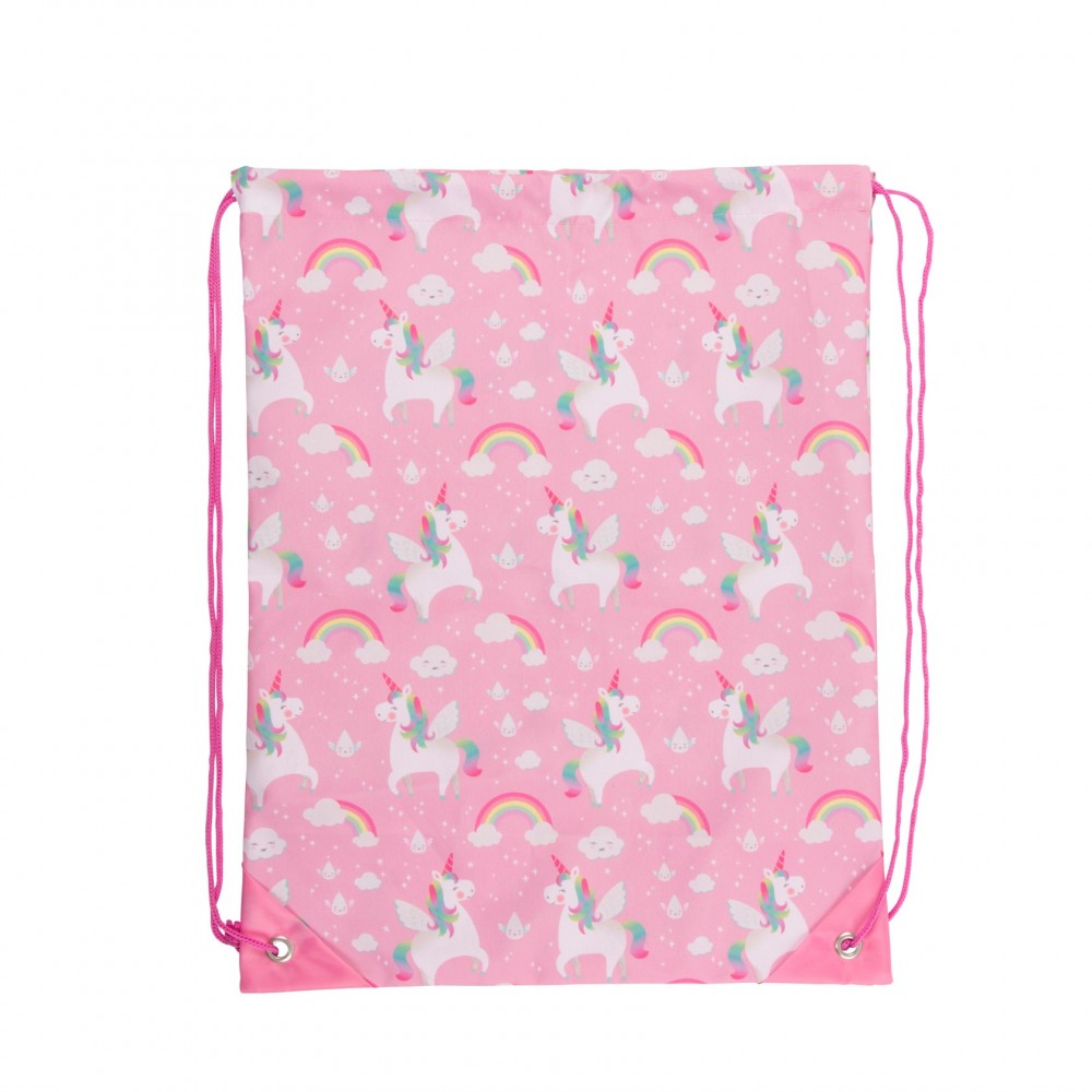 Rainbow Unicorn Drawstring Bag - Sass and Belle - Image 2