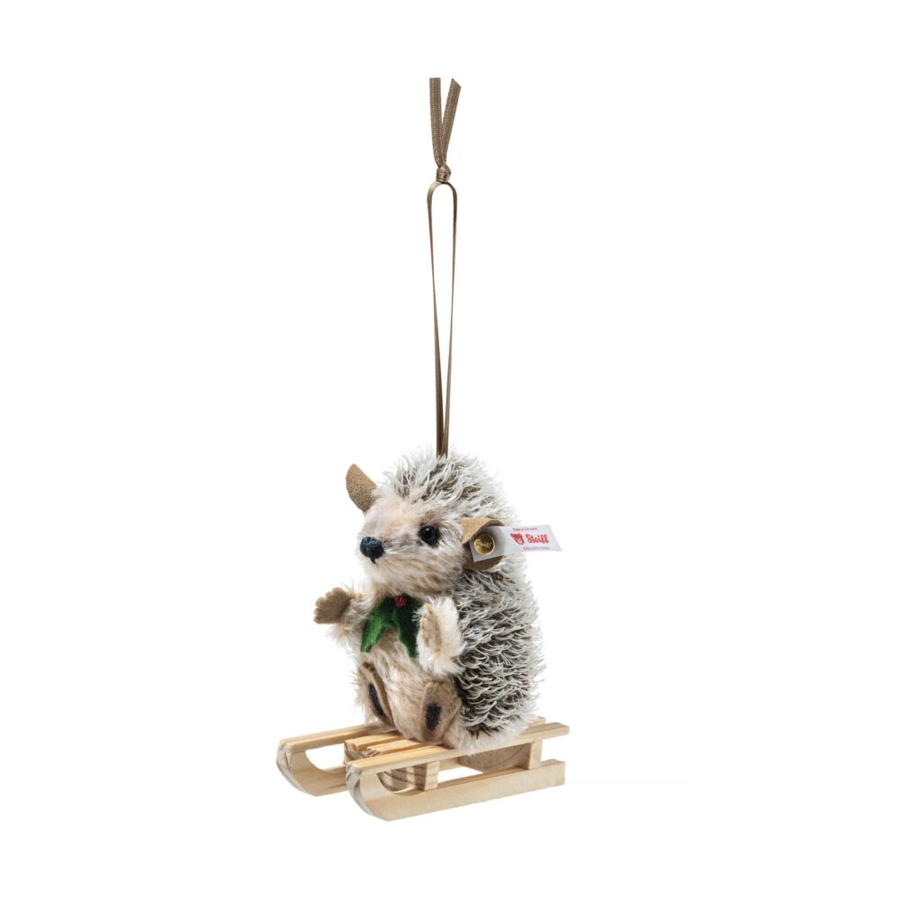 Steiff Sledding Hedgehog Ornament - Limited Edition EAN 684135