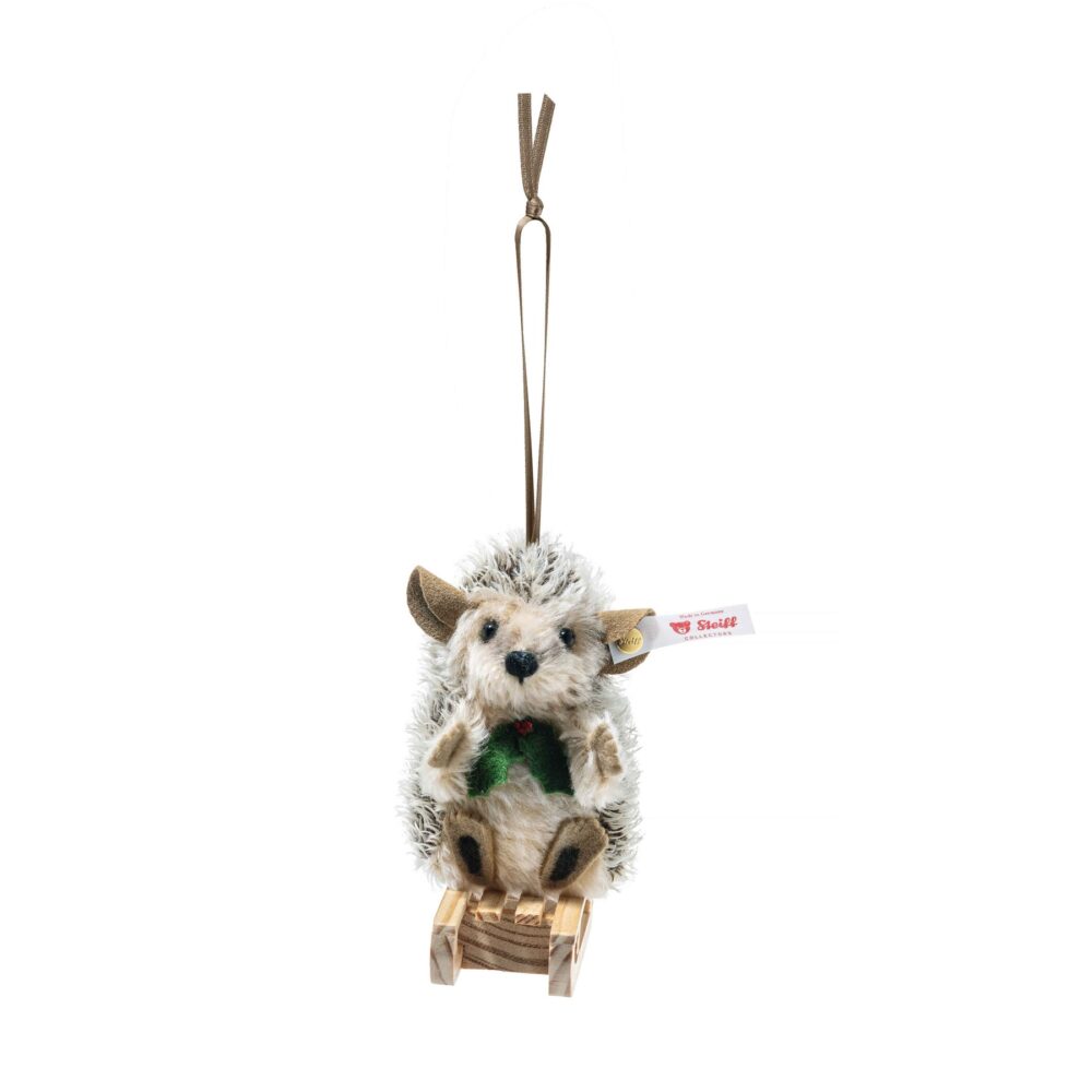 Steiff Sledding Hedgehog Ornament - Limited Edition EAN 684135 - Image 3