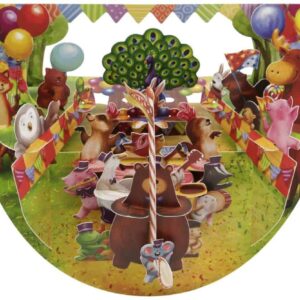 Santoro Animal Carnival Street Parade PopnRock 3D Pop-Up Card - Greetings and Birthday Card