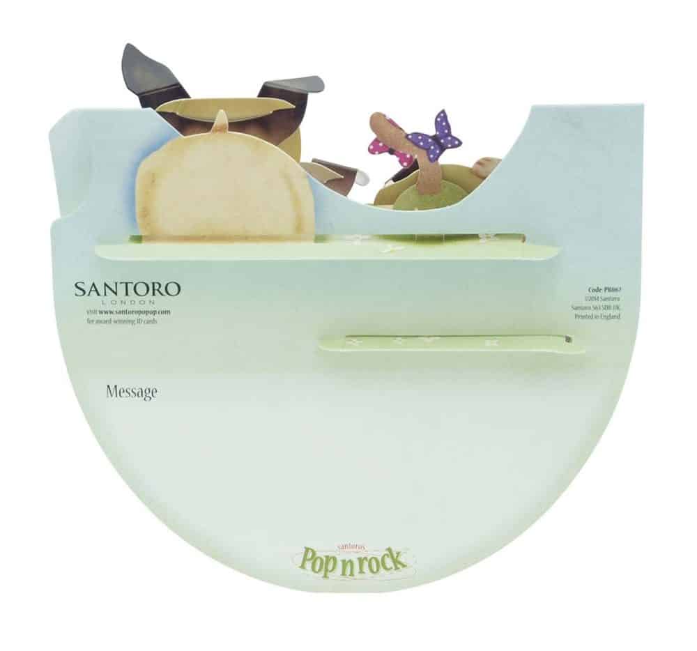Santoro Pugs PopnRock 3D Pop-Up Card - Greetings and Birthday Card - Image 2