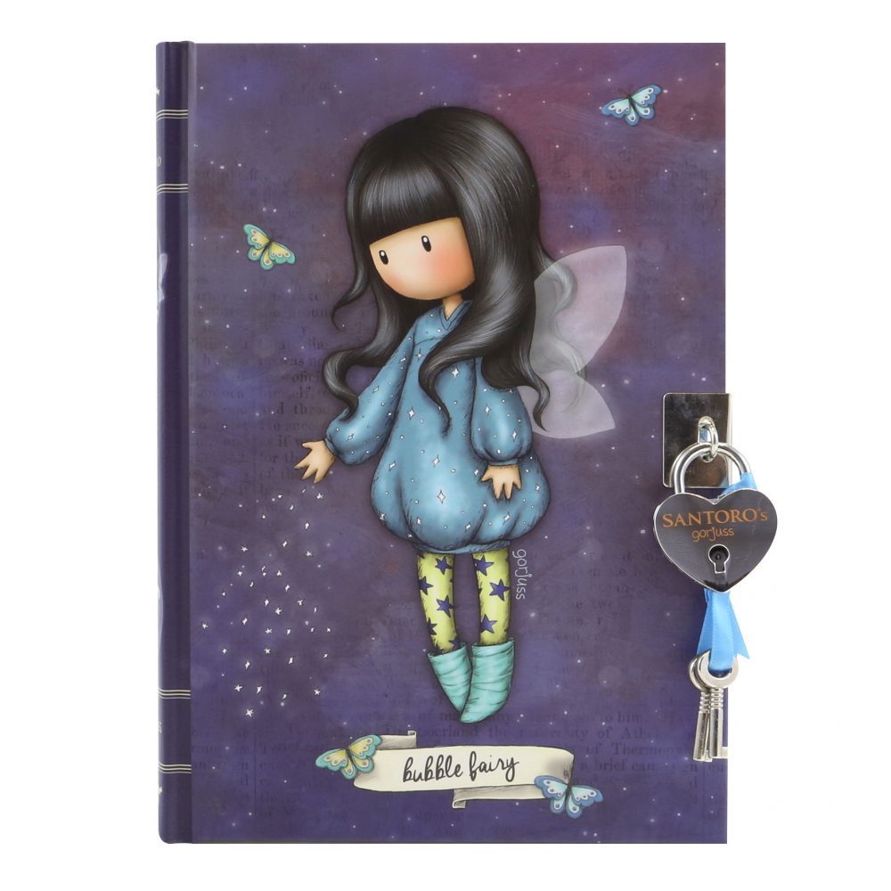 Santoro Gorjuss Lockable Journal - Bubble Fairy