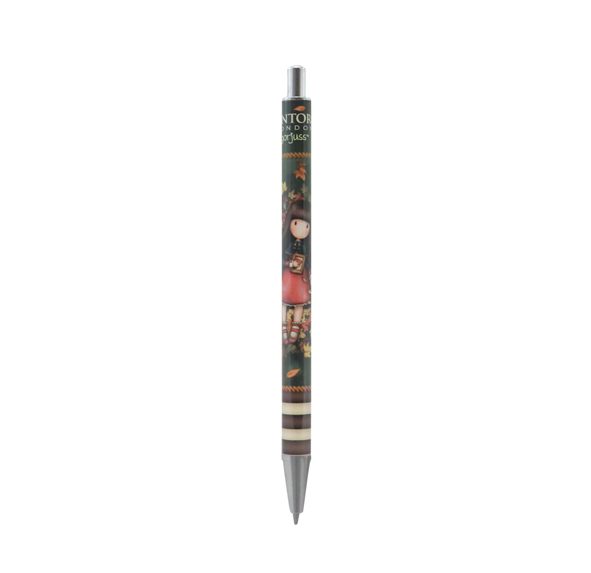 Santoro Gorjuss Ballpoint Click Pen - Autumn Leaves - Image 2