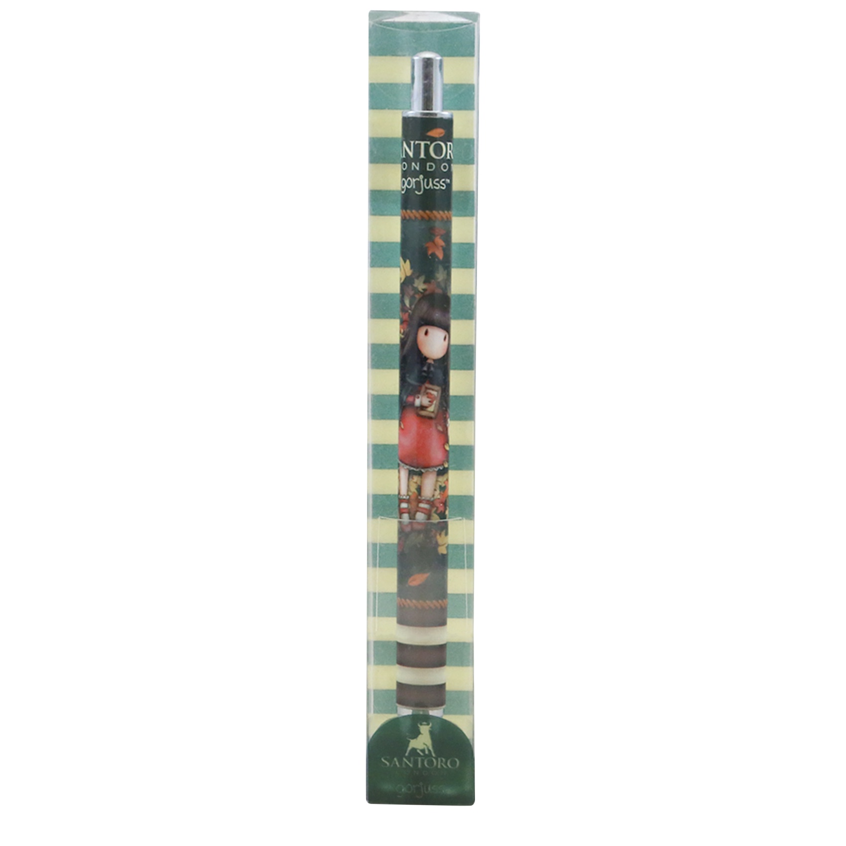 Santoro Gorjuss Ballpoint Click Pen - Autumn Leaves