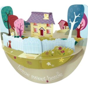 Santoro Home Sweet Home Popnrock 3D Pop-Up Card - Greetings and Birthday Card