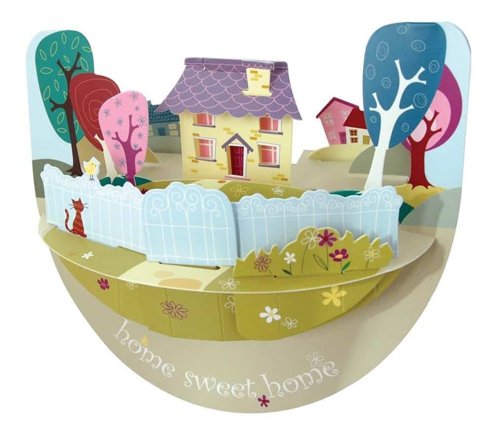Santoro Home Sweet Home Popnrock 3D Pop-Up Card - Greetings and Birthday Card