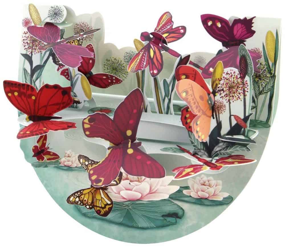 Santoro Butterflies and Insects Popnrock 3D Pop-Up Card - Greetings and Birthday Card