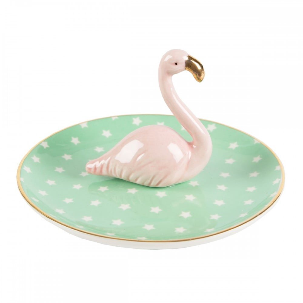 Tropical Flamingo Trinket Dish - Sass and Belle