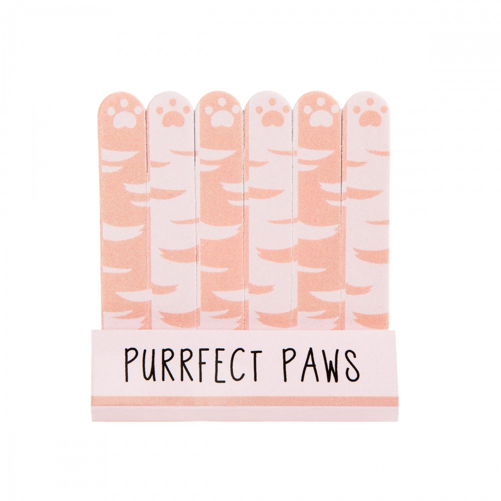 Set of 6 Mini Cutie Cat Purrfect Paws Nail Files - Sass and Belle - Image 2