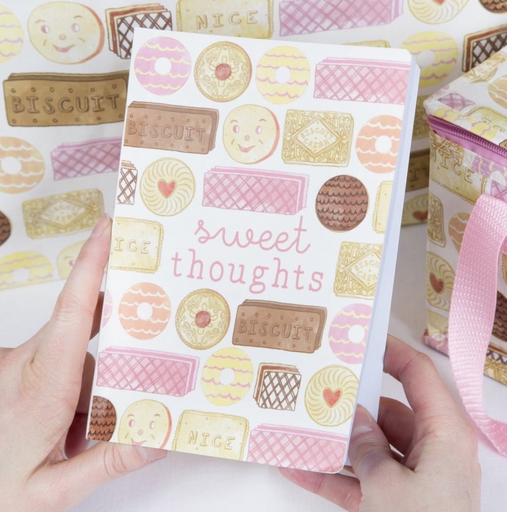 Sweet Thoughts Biscuit A5 Notebook - Sass and Belle - Image 2