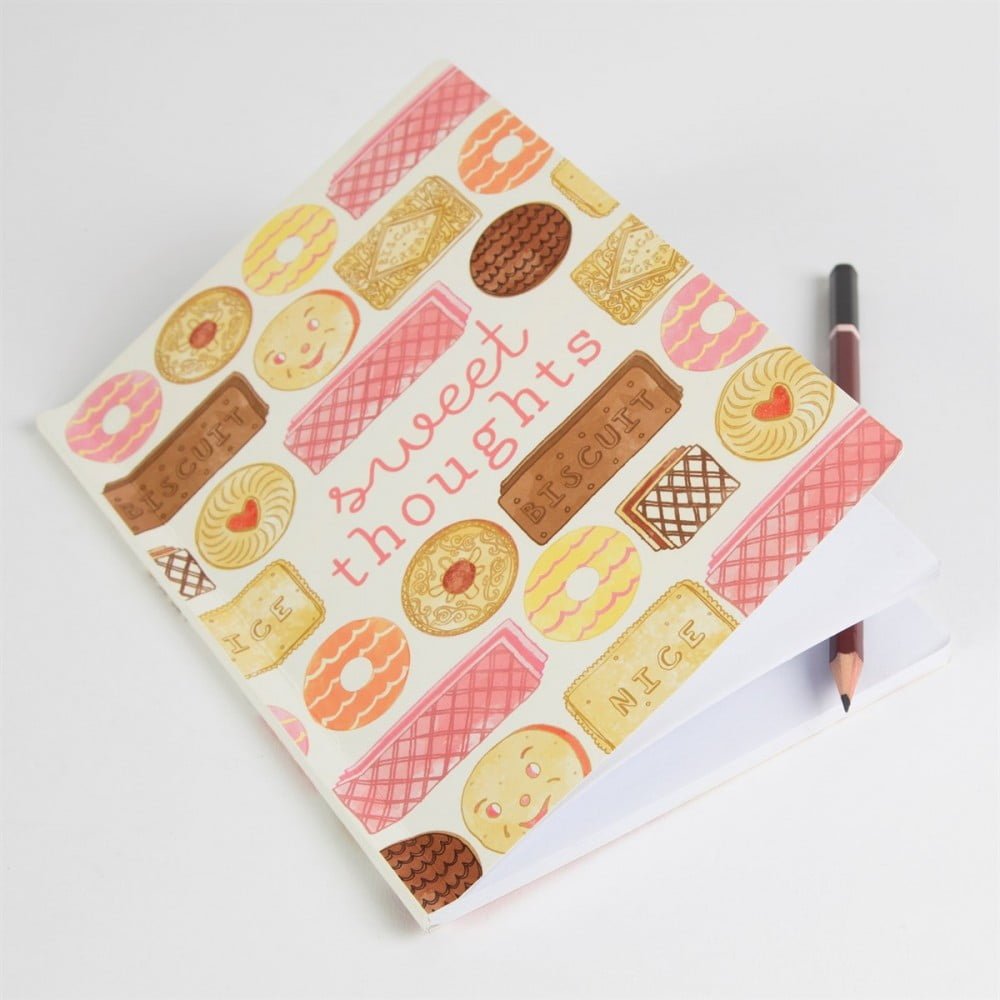 Sweet Thoughts Biscuit A5 Notebook - Sass and Belle