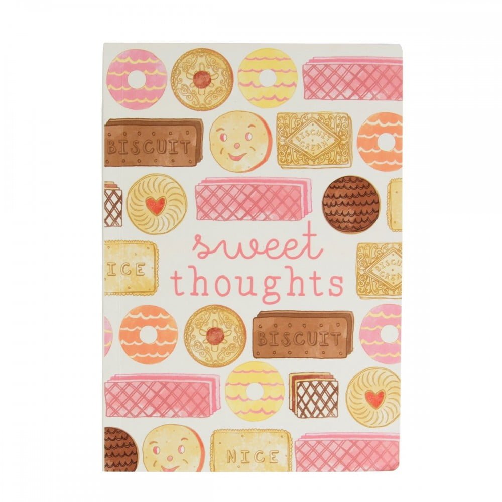 Sweet Thoughts Biscuit A5 Notebook - Sass and Belle - Image 3