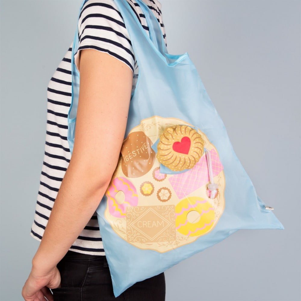 Jammy Dodger Biscuit Foldable Shopping Bag - Sass and Belle - Image 3