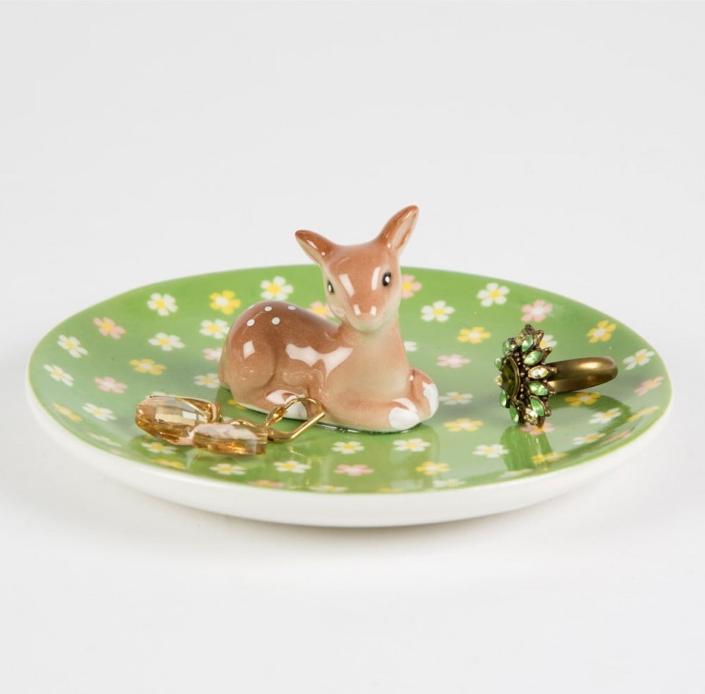 Floral Fawn Trinket Dish - Sass and Belle - Image 3