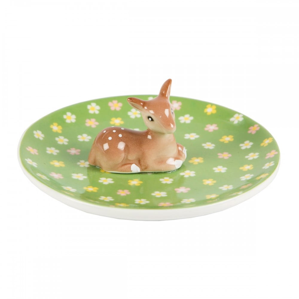 Floral Fawn Trinket Dish - Sass and Belle