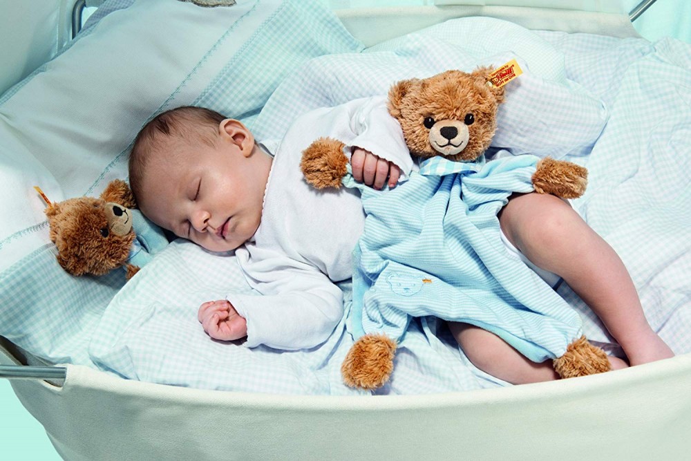 Steiff Sleep Well Bear Comforter, Blue - EAN 239588 - Image 2