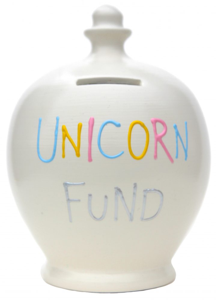 Terramundi Money Pot - Unicorn Fund, White