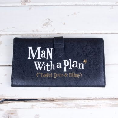 Man With A Plan Men's Travel Wallet - The Bright Side