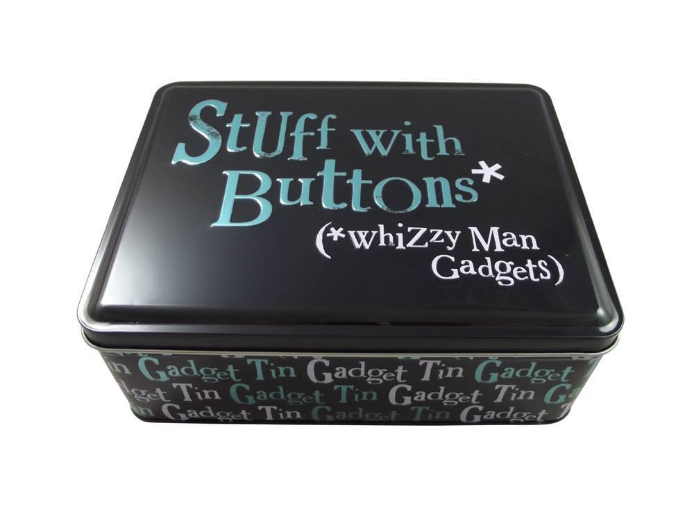 Stuff With Buttons: Whizzy Man Gadgets Tin - The Bright Side