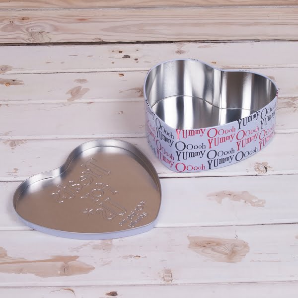 'Treats For Us, Or Just Me Actually' Heart Shaped Tin - The Bright Side - Image 2
