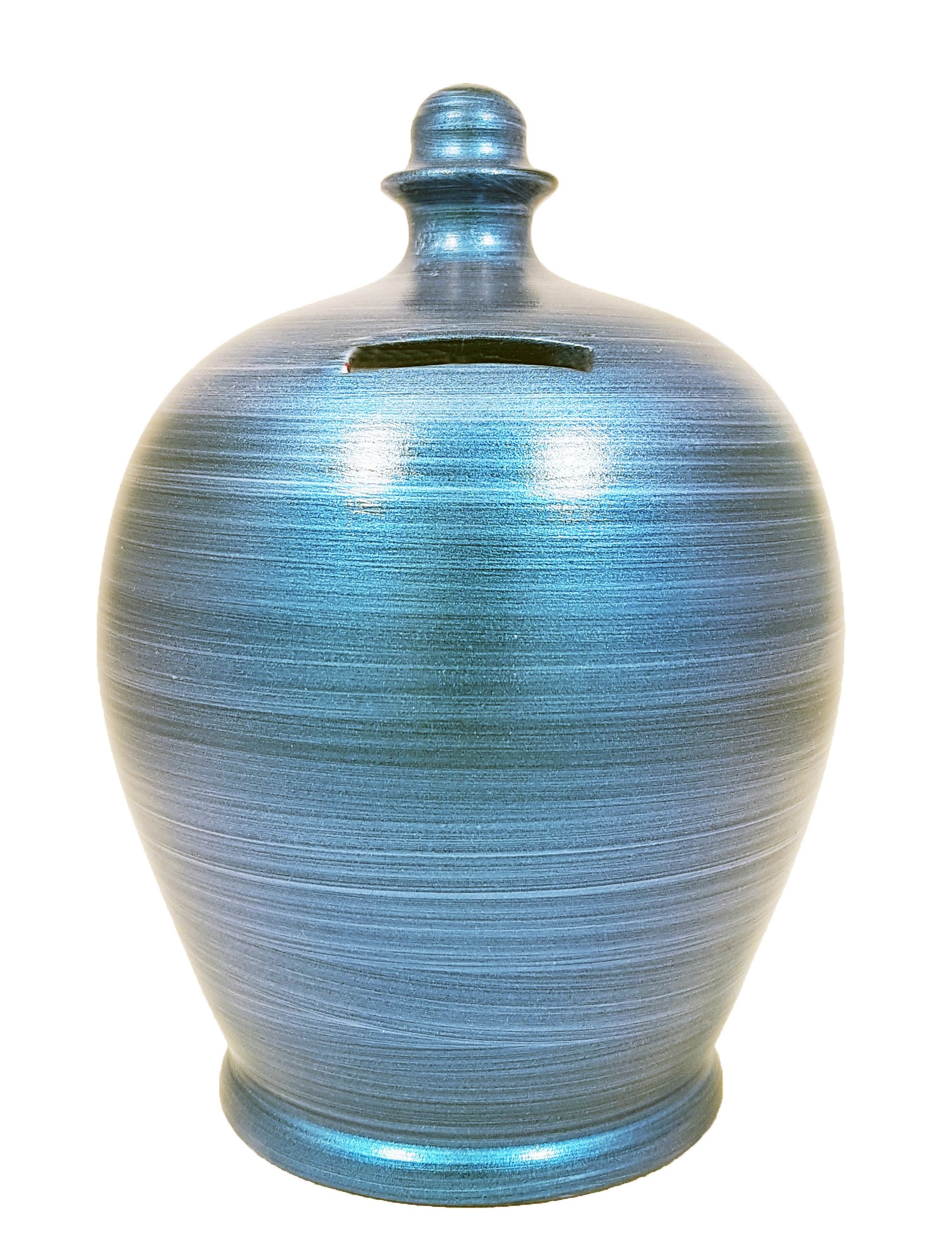 Terramundi Money Pot - Metallic Blue - C72