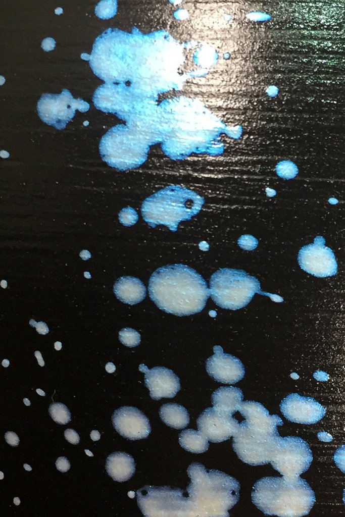Terramundi Money Pot - Galaxy Black with Pearlescent Blue Splashes - D74 - Image 2