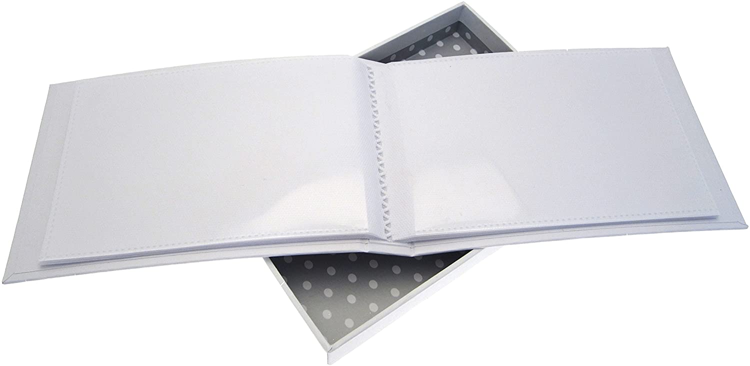 New Baby Girl Pink Small Photo Album - White Cotton Cards - Image 2