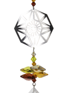Crystal Fantasy Sun in Splendour Fiery Hanging Swarovski Suncatcher
