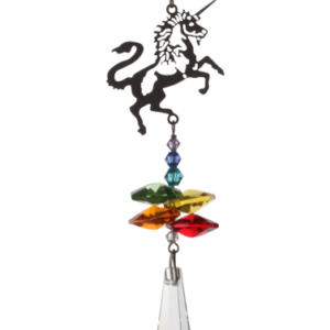 Crystal Fantasy Rainbow Unicorn Hanging Swarovski Suncatcher