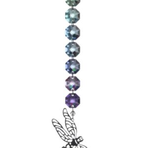 Crystal Radiance - Pastel Dragonfly Swarovski Crystal Rainbow Maker Sun Catcher