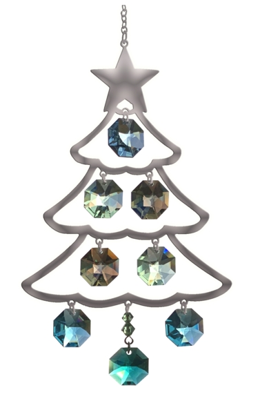 Crystal Radiance - Pure Radiance Large Christmas Tree - Fir - Swarovski Crystal Rainbow Maker Sun Catcher
