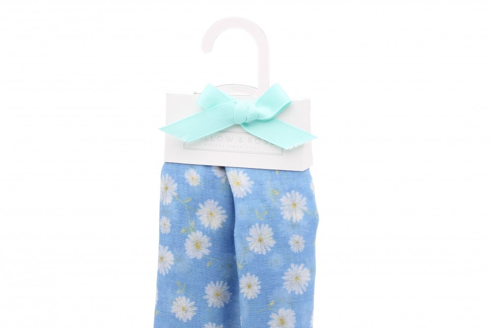 Blue Daisy Scarf - Willow & Rose - Image 3