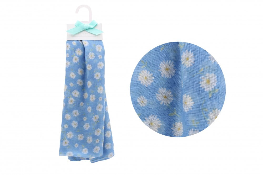 Blue Daisy Scarf - Willow & Rose