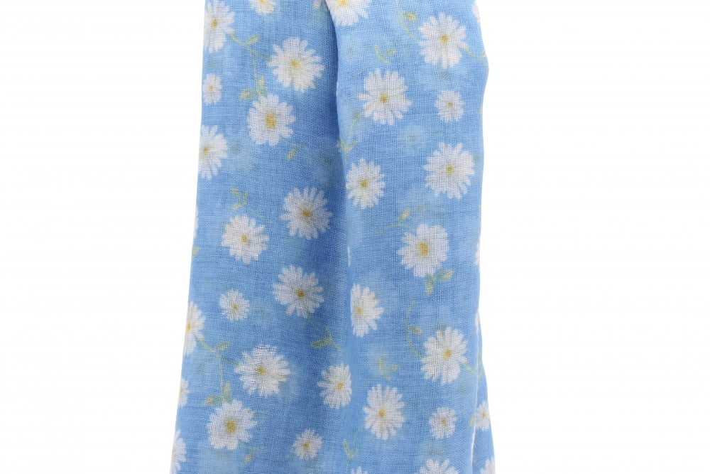 Blue Daisy Scarf - Willow & Rose - Image 2
