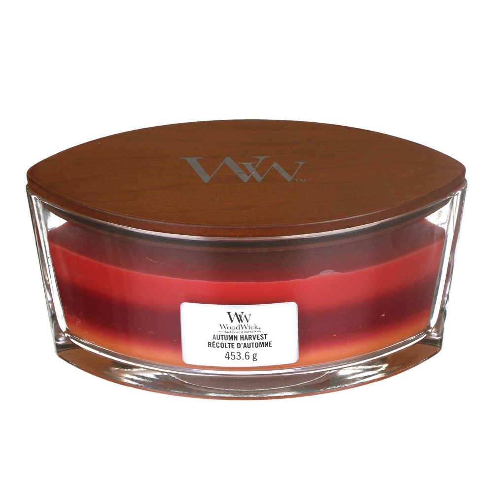 WoodWick HearthWick Trilogy Autumn Harvest Ellipse Candle, 453g - Image 2