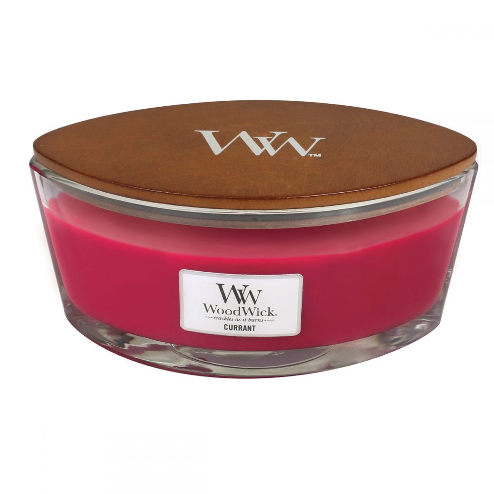 WoodWick HearthWick Currant Ellipse Candle, 453g
