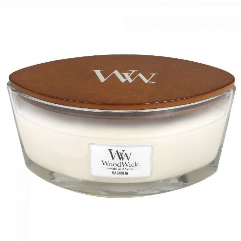 WoodWick HearthWick Magnolia Ellipse Candle, 453g