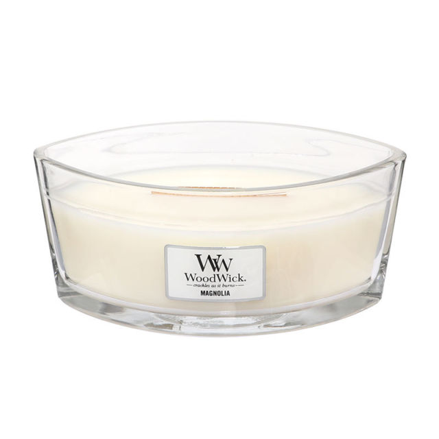 WoodWick HearthWick Magnolia Ellipse Candle, 453g - Image 2
