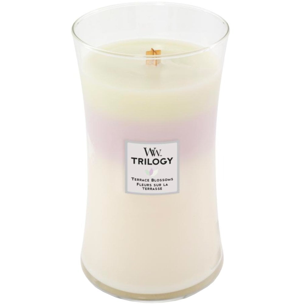 WoodWick Terrace Blossoms Trilogy Large Hourglass Candle