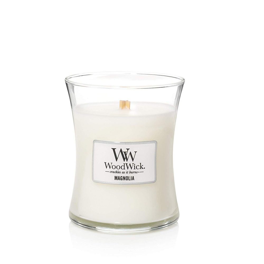 WoodWick Magnolia Medium Hourglass Candle, 275g