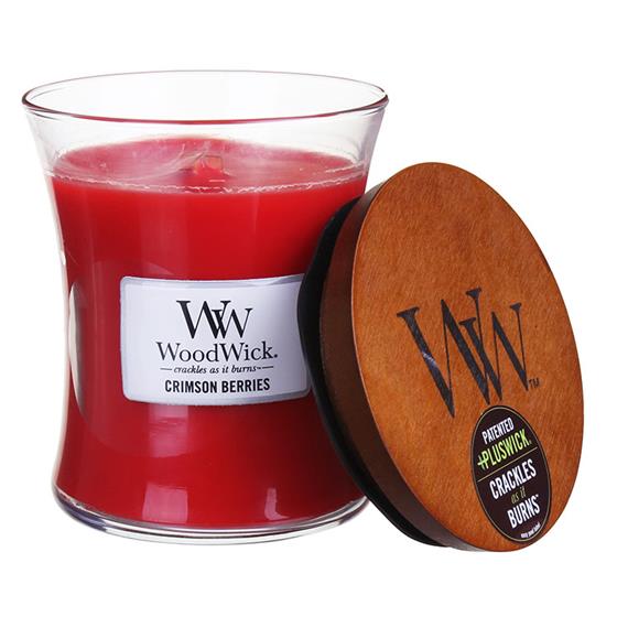WoodWick Crimson Berries Medium Hourglass Candle, 275g