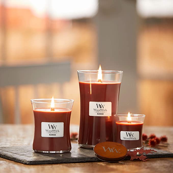 WoodWick Redwood Mini Hourglass Candle, 85g - Image 2