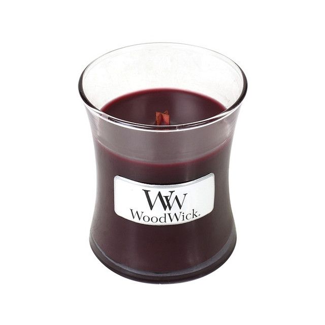 WoodWick Black Cherry Mini Hourglass Candle, 85g