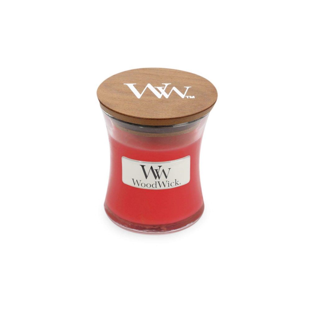 WoodWick Radish and Rhubarb Mini Hourglass Candle, 85g - Image 2