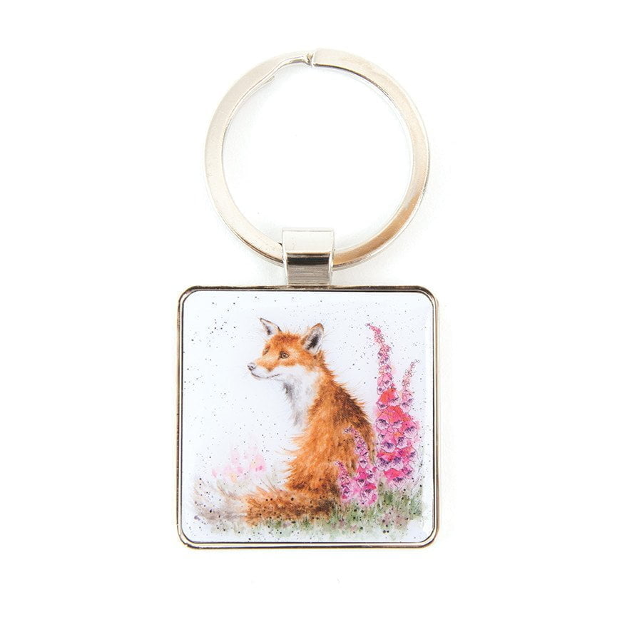 Foxgloves Fox Keyring - Wrendale Designs