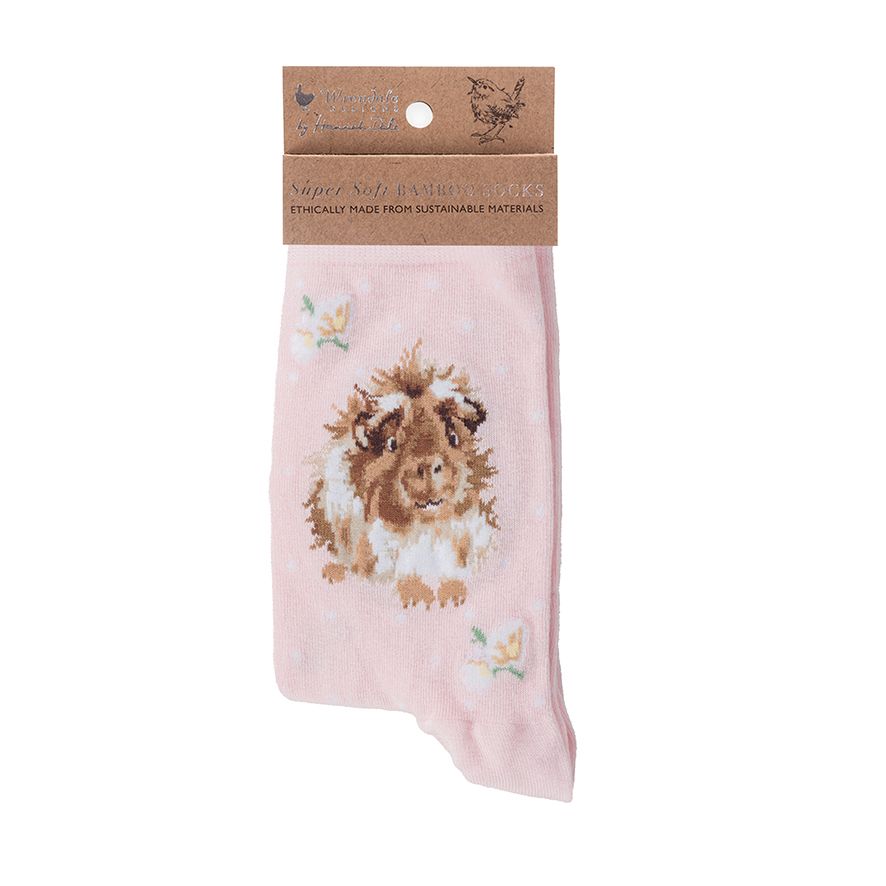 'Grinny Pig’ Guinea Pig Socks - Wrendale Designs