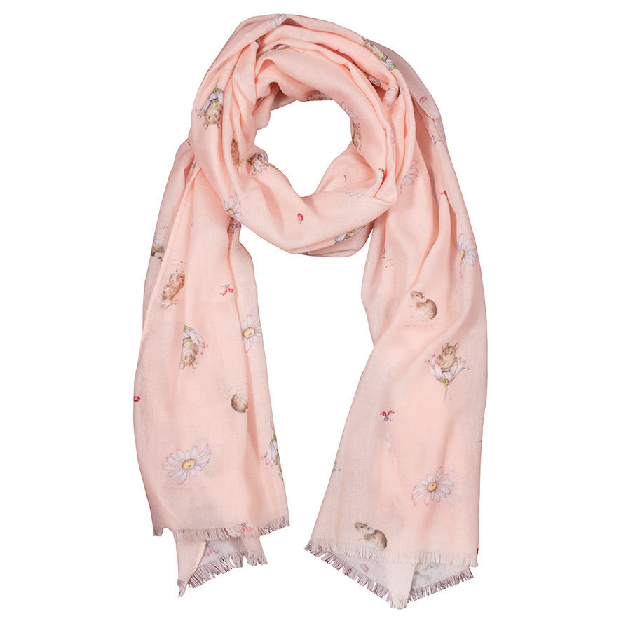 Oops A Daisy Mouse Scarf - Wrendale Designs